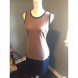 Cynthia Rowley Colorblock Dress (grey/navy blue)